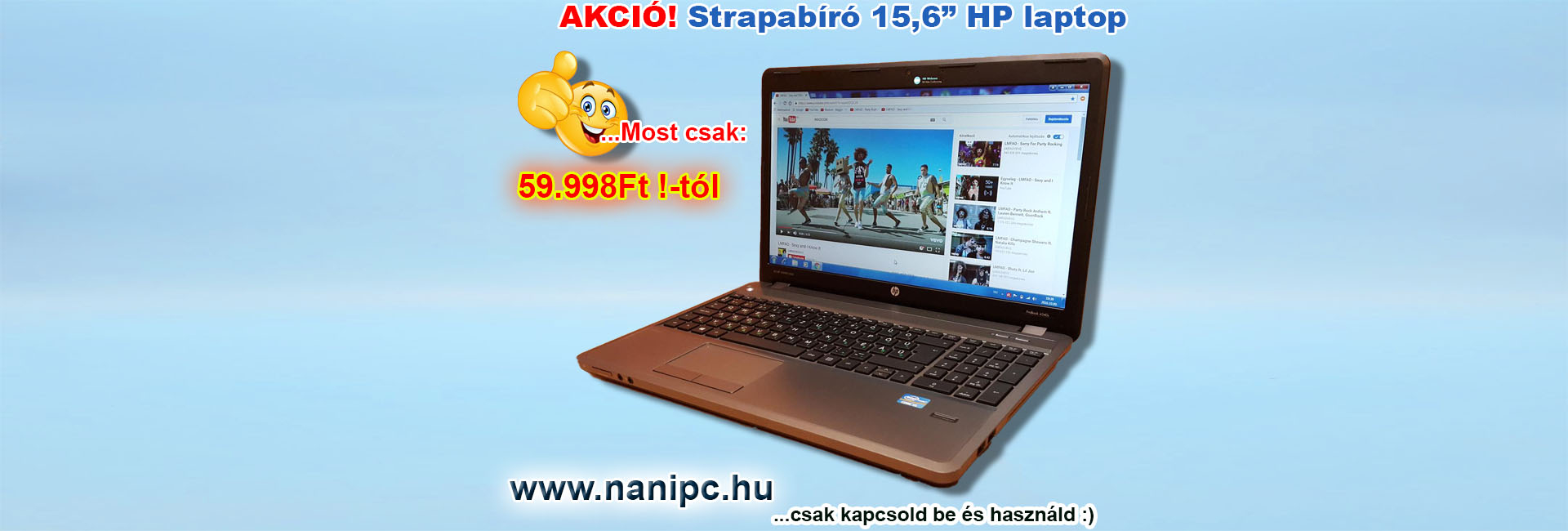 HP 4540s Laptop AKCIÓ!