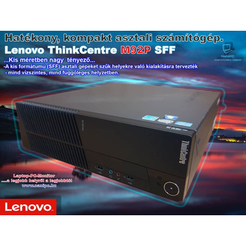 Energiatakarékos Lenovo ThinkCentre PC M92p  SFF i5-3470/8GB/500HDD PC