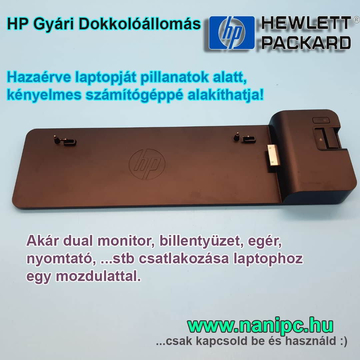 HP UltraSlim dokkoló állomás 2013 USB 3.0 Csatlakozóval Ingyen Házhoz garanciával