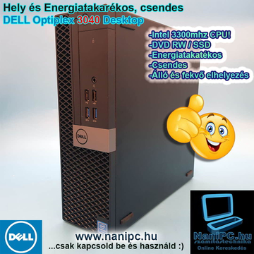 Dell Optiplex 3040 Intel i3-6100/8/256SSD/ PC