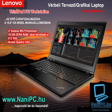 Az erő vele van :) Lenovo ThinkPad P50 i7-6820HQ/16DDR4/512SSD/Nvidia/15,6