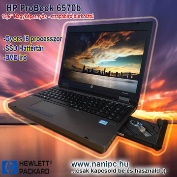 A strapabíró HP ProBook 6570b i5/8/240SSD/DVDrw/15,6