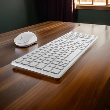 Dell KM5221W Pro Wireless Billentyűzet and Egér Fehér/Magyar