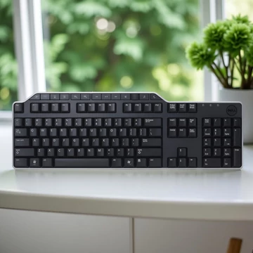 Dell KB522 csendes fekete magyar kiosztású billentyűzet irodai és otthoni használatra