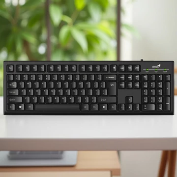 Genius KB-100 magyar QWERTZ USB billentyűzet fekete Smart