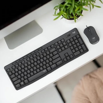 LOGITECH MK295 SILENT vezeték nélkülibillentyűzet + egér fekete