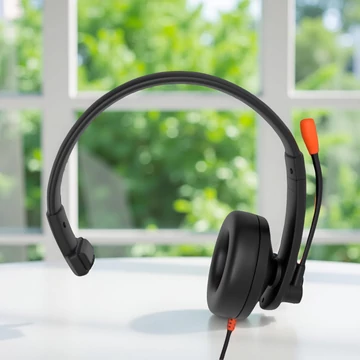 USB egyfüles fejhallgató HP002U intelligens zajszűrő mikrofonnal