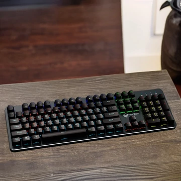 Meetion RGB háttérvilágítású mechanikus játékbillentyűzet MK007