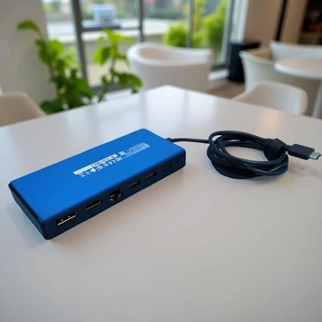 HP Elite TPA-B01 USB-C univerzális dokkolóegység 3 USB 3.0 porttal, HDMI és DisplayPort kimenetekkel