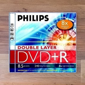 Philips DVD+R85 Dual-Layer 8x keskeny tok