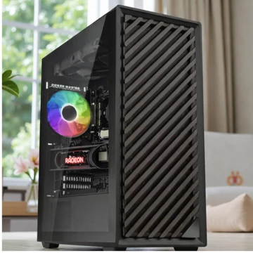 G.Skill GC-AKGW5-GM1 gaming számítógép AMD Ryzen 5 7400 AM5 processzorral és AMD Radeon RX9060XT 16GB videókártyával