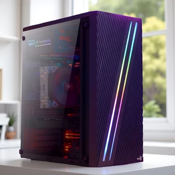 Novice Silver i5-8400/32DDR4/1TB SSD/RX6400 4GB Gamer PC +Windows 11/10 Pro