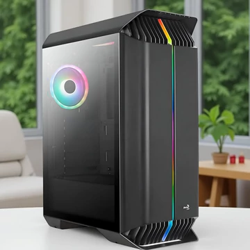 AEROCOOL Gladiator gaming számítógép AMD Ryzen 7 5700 processzorral, toronyhűtéssel és NVIDIA GeForce RTX 5060 8GB videókártyával