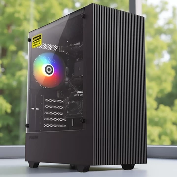 GameMax Edge Black számítógép AMD Ryzen 3 3200G processzorral és 16GB RAM memóriával