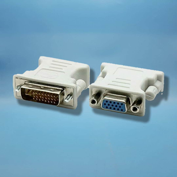 DVI-I to VGA/D-Sub PC Átalakító adapter Fehér
