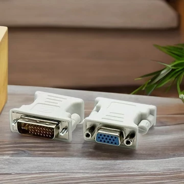 DVI-I to VGA/D-Sub PC Átalakító adapter Fehér