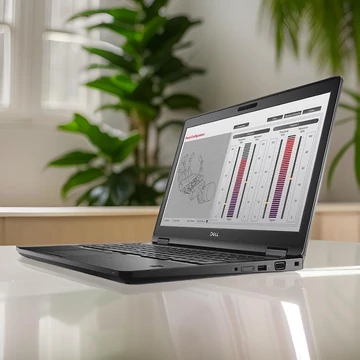 DELL Precision 3530 professzionális laptop NVIDIA Quadro P600 grafikus kártyával, 15,6 colos kijelzővel