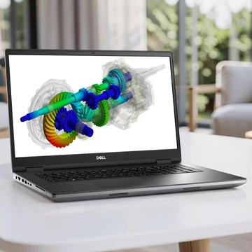 Dell Precision 7770 mobil workstation laptop NVIDIA RTX A3000 grafikus kártyával 17 colos Full HD kijelzővel