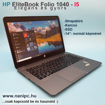 Kevesebbet nyom Többre képes HP Folio 1040 G1 i5-4310/4GB/240SSD/14