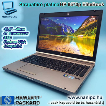 A megbízható strapabíró HP EliteBook 8570p i5-3320M/8/240SSD/15,6
