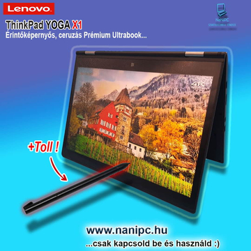 Profi 4K felbontás Lenovo ThinkPad X1 Yoga i7-6500u/8GB/128SSD/14