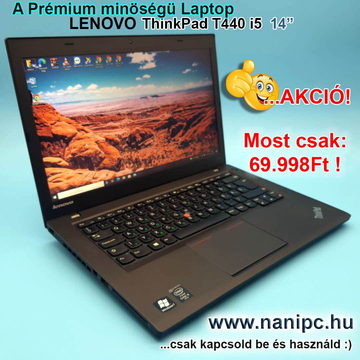 A Strapabíró Lenovo ThinkPad T440 i5-4300u/8/500/14