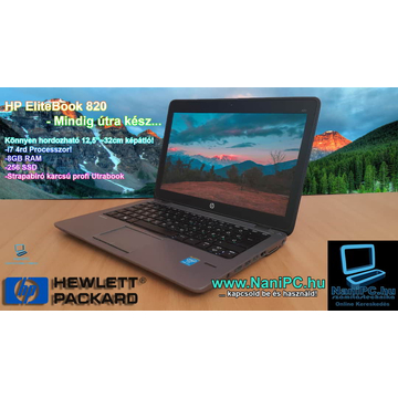 Útra kész HP EliteBook 820 G1 Ultrabook  i7-4600U/8/256SSD/12.5