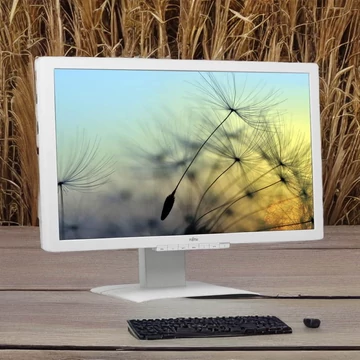 Óriásképernyős Fujitsu P27T-6 27 2K Monitor 0 Watt Fogyasztás HDMIx2/VGA/DVI/DP/USB