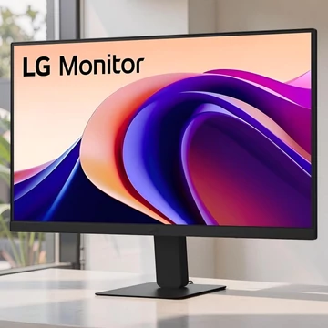 LG 27U41YA-B 27 colos Full HD LED monitor fekete, VGA és HDMI csatlakozással