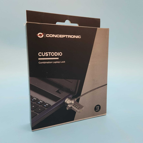 CONCEPTRONIC univerzális, változtatható számkódos Laptop kábelzár (Kensigton, T-Lock) CONCEPTRONIC univerzális, változtatható számkódos Laptop kábelzár (Kensigton, T-Lock)