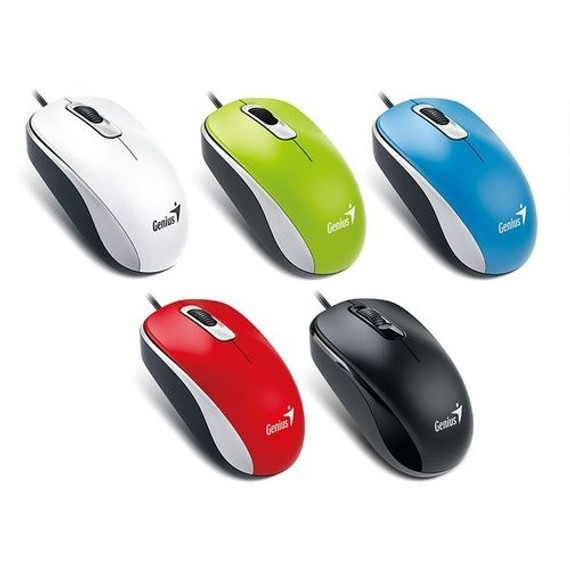 Genius DX120 vezetékes egér Fekete/Fehér/Piros/Zöld/Kék Genius DX120 vezetékes egér Fekete/Fehér/Piros/Zöld/Kék