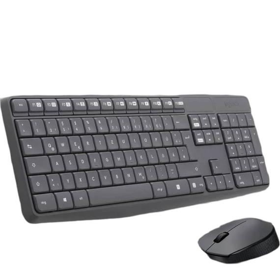 Logitech Wireless Desktop MK235 strapabíró vezeték nélküli billentyűzet–egér páros