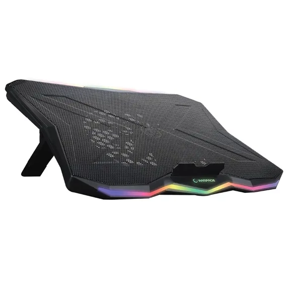 Rampage AD-RC3 notebook hűtőpad Fekete 140 mm-es ventilátor 10-17" könnyű notebook hűtőállvány Rampage AD-RC3 notebook hűtőpad Fekete 140 mm-es ventilátor 10-17" könnyű notebook hűtőállvány