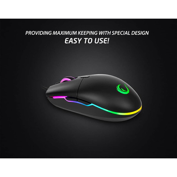 Rampage SMX-R18 Sniper USB Gaming Egér - Fekete