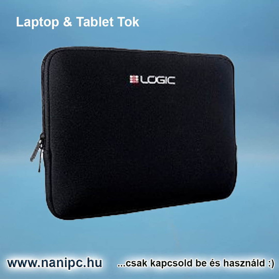 Logic Simple Sleeve 11-14" Laptop Védőtok Fekete 33x23