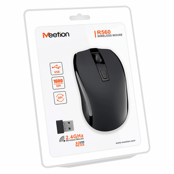 Meetion R560 vezeték nélküli egér Fekete Meetion R560 vezeték nélküli egér Fekete