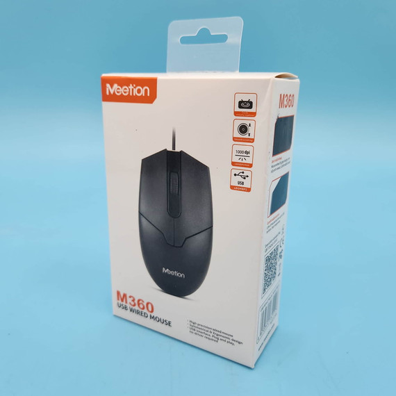 Meetion MT-M360 USB vezetékes egér - Fekete