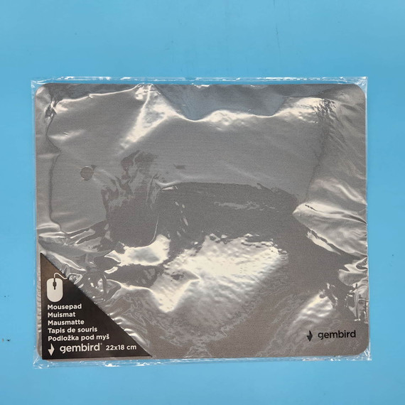 Egérpad textil világos szürke Gembird MP-S-G 22x18