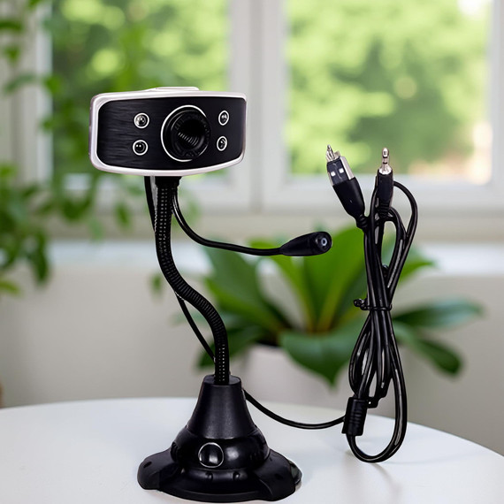 Webkamera Everest SC-825 300K 480p USB mikrofon Világító Led Új Pc kamera
