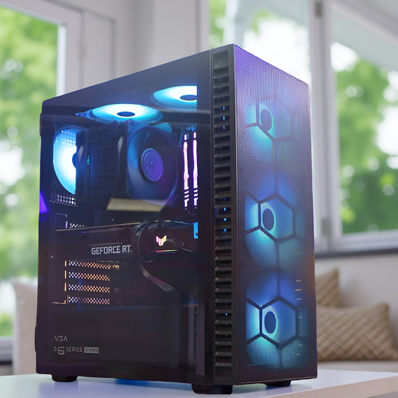 Ultimate Gold i5-12400F/32DDR4/2TB NVME SSD/5060 8GB Gamer PC +Windows 11/10 Pro