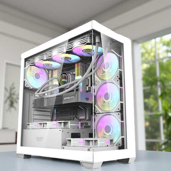 Supreme Gold+ i7-12700F/32DDR5/1TB NVME SSD/5060Ti 8GB/Vízhűtés/Aquarium Ház Gamer PC +Windows 11/10 Pro