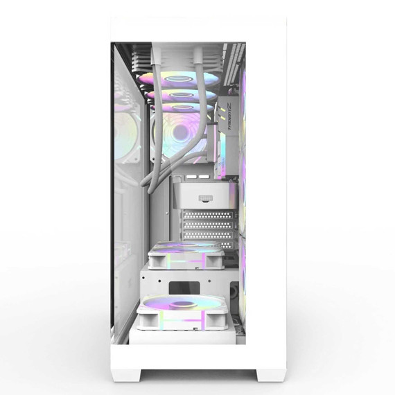DARKFLASH i7-12700F/32DDR5/1TB NVME/RTX5060 8GB/Vízhűtés Gamer PC AKVÁRIUM házban