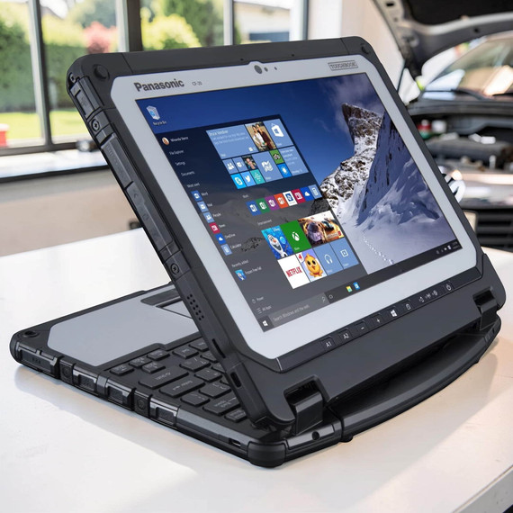 6-az-1-ben Rugged Panasonic Toughbook CF-20 m5-6Y57/8GB/256GB NVMe SSD/FHD/Touch/10,1"/4G/GPS/Toll/szétválasztható/dual kamera/vaku/bluetooth/wifi