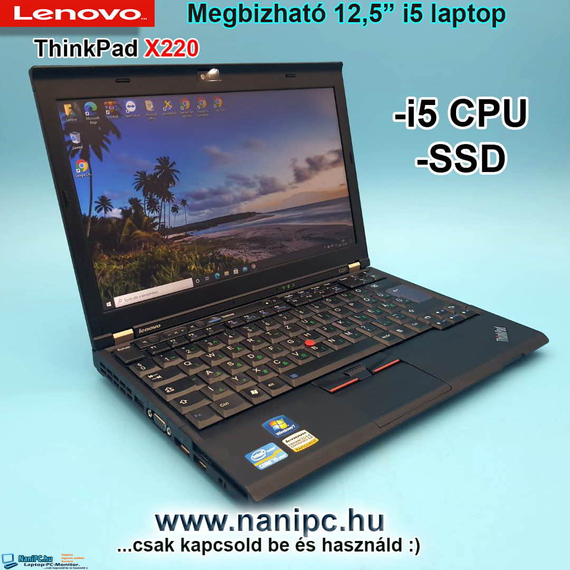 Kompakt Lenovo ThinkPad X220 i5/8RAM/160SSD/12,5