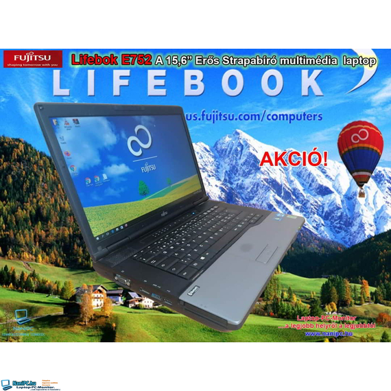 Nagyképernyős Japán Fujitsu Lifebook E752/i5-3320M/8/240SSD/15,6