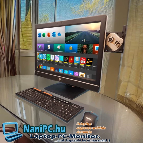 Teljesítmény és Kényelem AIO PC HP 8300 i7-3770/8/256SSD/DVDRW/FHD/23