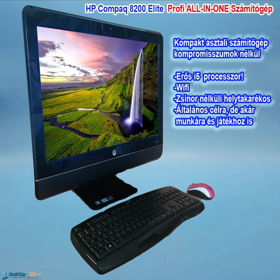 HP Compaq 8200 Elite AIO PC I5-2500S/8/250SSD/23&quot;/FHD/Wifi/CAM