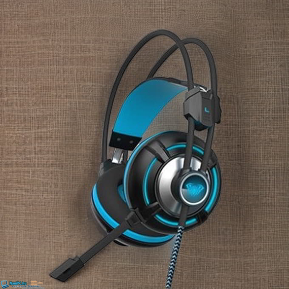 Aula Spirit Wheel rezgő gaming mikrofonos kék headset