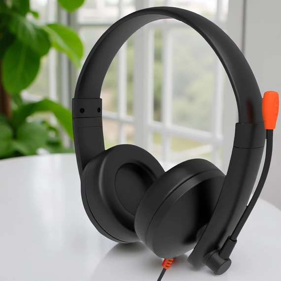 Meetion HP003U USB Headset Fekete - Zajcsökkentő mikrofon