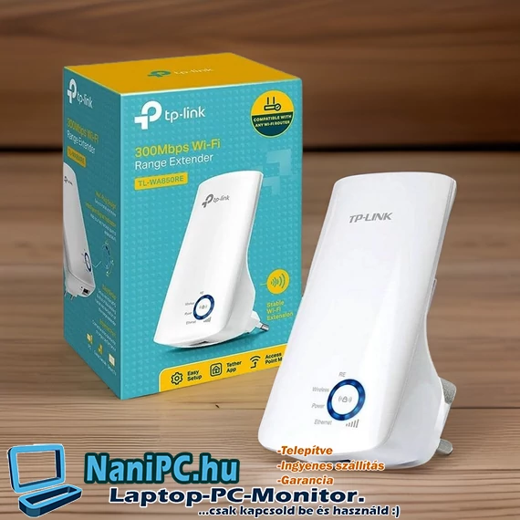 TP-Link WA850RE 300 MB/S ÁLTALÁNOS WI-FI LEFEDETTSÉGNÖVELŐ